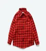 2019 Nieuwe Summer Fashion Children Red and Yellow Checks Vneck T -shirt Cardigan Studenten Boy herfstjas kleding5413912