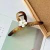 Exquisite Opal Blumenhaarklauen Klauen Frauen Temperament Solid Ponytail Claw Clip Clip Haarnadel Girls Fashions Haarzubehör Geschenke