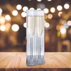 ワイングラスダブルレイヤーシャンパンフルートゴブレットバブルスパークリングカップ女性用男性ウェディングパーティー2PCS用カクテルガラス