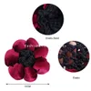 Bun Cover Snood Hairnet Velvet Crochet Flower-Shape Elastic Hair Net Ballet Dance Hair Styling Tool Headwer Hair Accessories