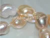 Necklaces NEW 001387 Natural Rare Multicolor 11*18mm Baroque cultured freshwater Pearl Necklac