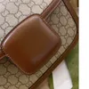 Original leather new family seat buckle saddle printed small square tofu bag Single Shoulder Messenger Bag 80% off outlets slae