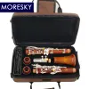 MORESKY – clarinette professionnelle en bois rouge, touches argentées en bois massif Sib Klarnet M13