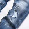 Herren Jeans Designer Jeans Herren Hosen Leinen Hip Hop Männer verzweifelt Biker Slim Fit Motorrad Denim für MEN8B6M