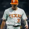 Custom Texas Longhorns Baseball costurou a camisa personalizada qualquer número de nome Lance Ford Eric Kennedy Michael McCann Peter Geib Jayden Duplantier