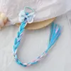 Haaraccessoires meisjes kleurrijke scrunchies wig staart elastische ringen paardenstaart touwen voor pailletten glitter kinderen hoofddeksels