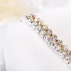 Bracelets de charme Tempérament Full Zircon Single Row Bracelet Creative Simple Inlaid Senior Wholesale Bijoux brillant