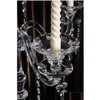 Candele portata a mano 5 Arms Porta in cristallo Cangoli Candelabra Centrotavola Droping Delivery Home Garden DHVB1