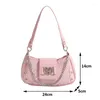 Avondtassen mode crossbody hobo portemonnee schattige roze punk onderarm schoudertas trendy dames luxe ontwerper pu lederen sling