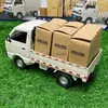 Электрический/RC автомобиль 1 10/1 16 Wpl D12 Rc Car Simulation Drift Восхождение на грузовик Led Light Cargo Rc Электрическая модель игрушки Дети Подарки на день рожденияL231223