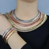 Najlepsza jakość klasyczna europejska moda mody biżuteria Rose złoto srebrny kolor 10 mm hodowca łańcucha węża szyjka 338r