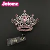 1PC 5pcs 10pcs Pink Rhinestone Crystal Crown Crown Reel Zgrywa się z identyfikatorem Pielęgniarka dla Pielęgniarki Student Personel2695