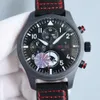 dyra menwatch iwc titta på mens pilot kronograf klockor alla fungerar högkvalitativa auto mekaniska uhren super luminös keramiska vaktmästare montre pilot luxe p3na