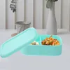 Lunhana de lanche de silicone de unha -louça Caixa de recipientes infantis para crianças para adultos para adultos para a escola ao ar livre