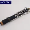 Moresky clarinete alemão g tune 18/20, material do corpo em resina abs banhado a níquel