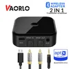 Konektörler Vaorlo Aptx HD Kablosuz Ses Verici Alıcı Bluetooth 5.0 Kablosuz Adaptör 3.5mm SPDIF Optik Fiber Kulaklık TV PC için