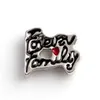 20PCS lot Forever Family Letter DIY Floating Locket Charms Accessories Fit For Magnetic Glass Living Locket259S