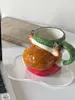 Kubki miłośnicy ceramicznej filiżanki niszowej woda samica santa claus kubek kawa