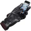 Men Pu lederen handschoenen plus fluweel warm touchscreen waterdicht handschoenhandel motorfiets gants winter buiten fietsen wasbaar 231222