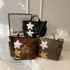 Bolsas de noite Mulheres Bolsa casual hobo Multi-Pockets Star Crossbody Pouch Lightweight Strap Ajuste Grande Capacidade Comprador Slouchy