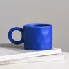 Tasses Tasse en céramique exquise avec grandes oreilles de conception originale tasse de café pour tasses à thé et drôle pour donner une consommation de boisson