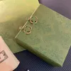 luxe gouden oorringen voor vrouwen G-serie hanger studs eenvoudige ontwerper 925 zilveren naald letter oorhangers met doos liefhebbers verjaardagscadeau oorbel sieraden