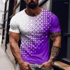 Herren T-Shirts Sommer Schnell trockenes Material Sport T-Shirts Outdoor Run Fitness Tracksuits Mode O-Neck-Hemd für Männer lässige atmungsbezogene Tops