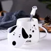 Tasses animales chien en céramique tasse tasse de petit déjeuner tasses au lait et à un an