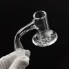 Hot selling 25mm XL Beveled Edge Quartz Banger Cyclone Carb Cap 4mm Clear bottom bucket 14mm Male Female for dab rig ZZ