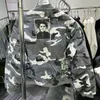 American Style High Street Camouflage Cotton Jacket, Men's Winter Thocked European och American Hiphop Baseball Jacket, Trendy Pilot Jacket