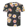 Heren t shirts zonnebloem shirt bloem 3d print mannen vrouwen mode extra grote t -shirts kinderen jongen meisje Harajuku tees tops vrouwelijke camisetas