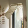 Rideau de style japonais en tissu en tissu en tissu de tissu cuisine entrée entrée drapé salon chambre à moitié