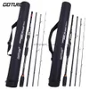 Bootvisserijstangen Goture Xceed 4 Setions Travel Fishing Rod met Fuji Geleiderring Koolstofvezel 1.98-3.6m Spinning gietgast Lure Rod voor CARP Fishingl231223