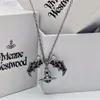 Дизайнер Viviene Westwoods Viviennewestwood Классический панк -стиль подвеска планета Оригинальное воспроизведение вдов