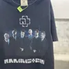 Bファミリーの同じドイツのタンクバンドアメリカンハイストリートヴィンテージVTGビンテージカジュアルショートスリーブTシャツ男性用