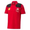 Męskie koszulki 2024 Formuła 1 F1 Racing Red Team Oficjalna strona internetowa ta sama fan krótkocześnie koszulka polo koszulka T dla mężczyzn Poloshirt Tshirts Brands