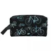Cosmetic Bags Bicycle Bike Makeup Bag For Women Travel Organizer Cute Biker Cyclist Storage Toiletry