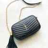 Lady Clutch kaviaar Designer Tas Dames Echt Lederen Portemonnee LOU kwast cameratassen Luxe handtas bakken schouder Zelfs Tas heren Crossbody pochette Mini gewatteerde tas