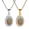 Łańcuchy Kobieta religijny styl vintage guadalupe Kościół katolicki Virgin Mary Amulet Wisiant Naszyjnik Ornament 307F