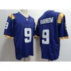 Män kvinnor barn Joe Burrow 9 Burreaux Lsu Tigers Football Jersey Tyrann Mathieu Jamarr Chase Daniels Nabers Delpit Kayshon Jersey