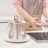 Mutfak Depolama Araç Aksesuar Kupa Yerleştirme Swan Tasarımı Döner Tutucu Hızlı Drenaj Cam Organizatör Ev Aracı