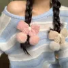 Simpatici filati di lana o capelli clip per capelli clip per capelli dolci pom-pom barrette da coprica