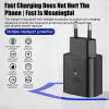 أصلي PD 45W Super Fast Charger USB C Charge لـ Samsung Galaxy S22 S23 Ultra Note 20 Type C Wire Phone Charger Galaxy S20