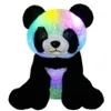 25cm Soft Cute Panda Plush Toy LED Light Musical Throw Pillows Glowing Birthday Gift Stuffed Animals for Girls Luminous Toy 231222