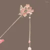 Hair Clips Fashion Chinese Stick Pins For Women Butterfly Flower Star Fresh Handmade Hairpins Charm Jewelry Accessories