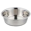 Connectors New Silicone Antislip Pet Bowl Stainless Steel Dog Basin Dog Rice Bowl Feeder Drinker Dog Accessories Cat Bowl