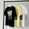 O-Neck Oversize Printing Cotton 1 White Apricot High Quality T Shirt Breathable Short Sleeve