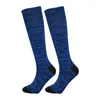 Sports Socks Compression Professional Running Pressing Bernet estiramiento de yoga alto de rayas largas