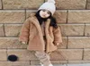 Manteau mode bébé fille garçon veste hivernale fourrure épaisse mouton chaud comme des vêtements longs longs en vrac de haute qualité 2 14y 2210136560382