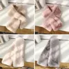 Lenços envolve Faitolagi coreano de inverno Faux Rabbit Full Women Sconhas macias lenços de sone